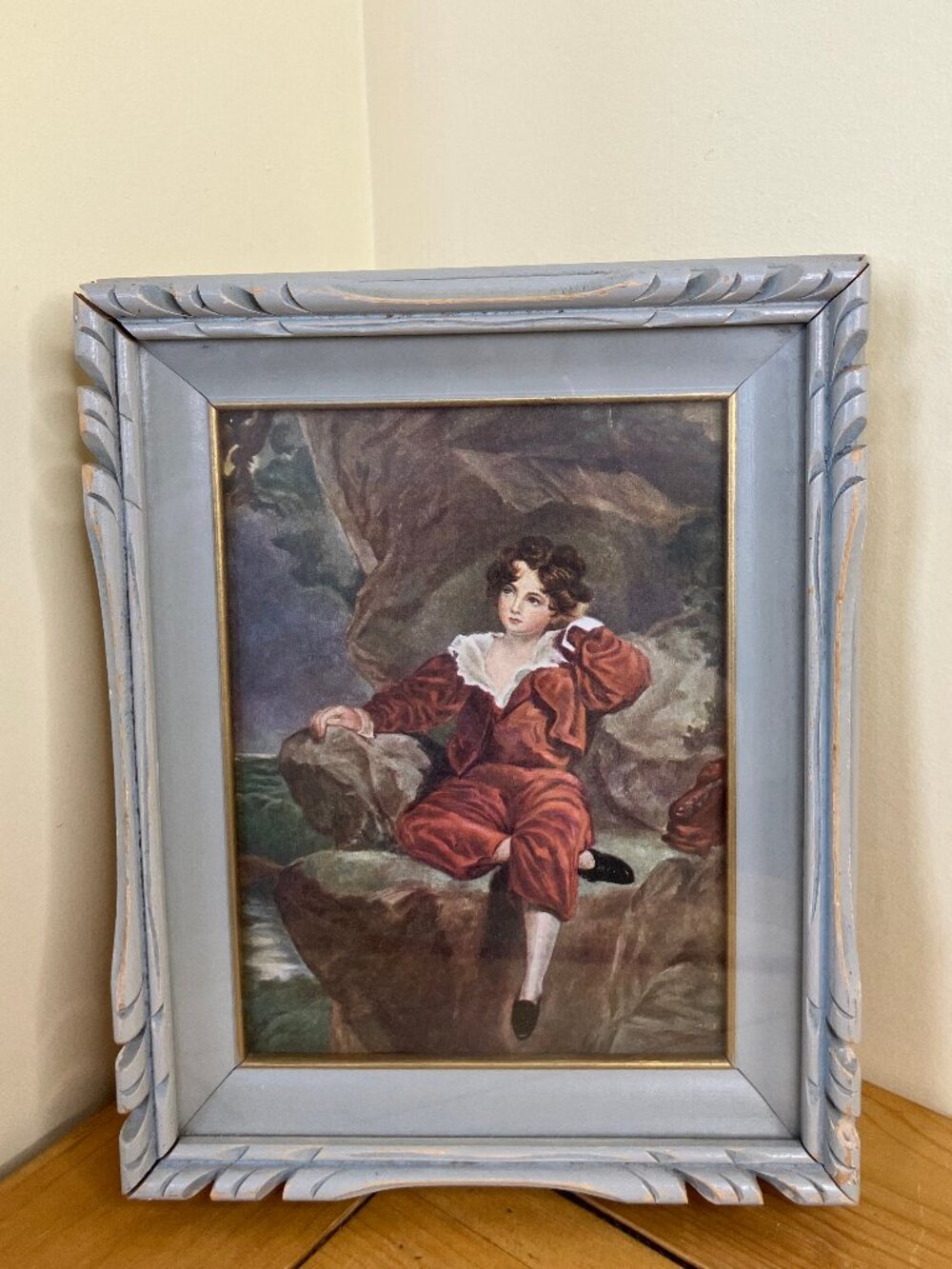The Red Boy Lambton Framed Art Print 8.5x10.5" Vintage Sir Thomas Lawrence